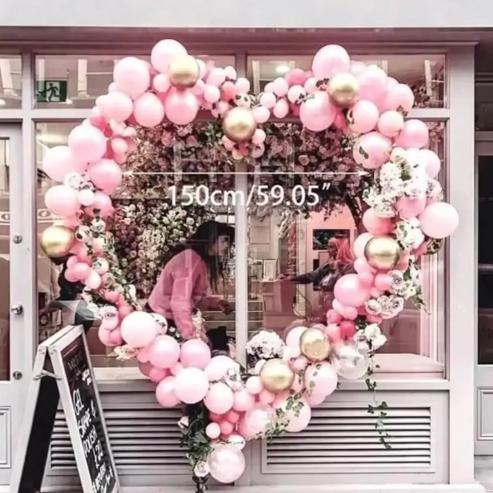 Arche à Ballons en forme de Coeur - 150cm