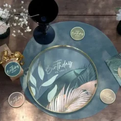 Assiette Birthday Jungle 22,5cm - Lot de 10