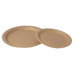 Assiette Carton Kraft ø 22cm (Lot de 50)