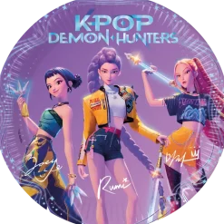Assiette en carton K-POP Demon Hunters ø23cm - Lot de 8