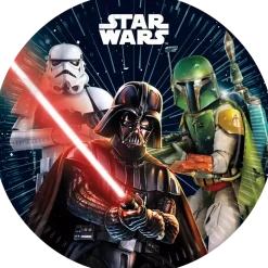 Assiette en carton Star Wars ø23cm - Lot de 8