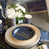 Assiette Joyeux Anniversaire Bleu (lot de 10)