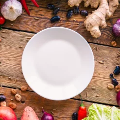 Assiette Plate Incassable Blanche ø 21cm