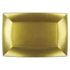 Assiette rectangle Or 29x18cm - Lot de 12