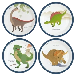 8 assiettes en papier Dinosaure ø23cm