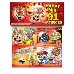 Assortiment de 91 Petits Pétards "Happy Mix"