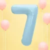 Ballon Aluminium Chiffre 7 Bleu Clair 86 cm – Ballon Mylar Anniversaire