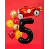 Ballon Aluminium Chiffre 5 Noir 86 cm – Ballon Mylar Anniversaire