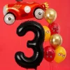 Ballon Aluminium Chiffre 3 Noir 86 cm – Ballon Mylar Anniversaire