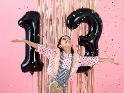 Ballon Aluminium Chiffre 3 Noir 86 cm – Ballon Mylar Anniversaire