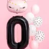 Ballon aluminium chiffre 0 noir 86 cm – ballon géant anniversaire et décoration de fête