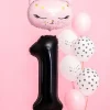Ballon Aluminium Chiffre 1 Noir 86 cm – Ballon Mylar Anniversaire