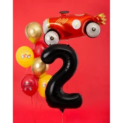Ballon Aluminium Chiffre 2 Noir 86 cm – Ballon Mylar Anniversaire