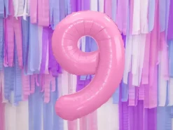 Ballon Aluminium Chiffre 9 Rose 86 cm – Ballon Mylar Anniversaire