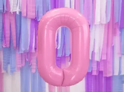 Ballon Aluminium Chiffre 0 Rose 86 cm – Ballon Mylar Anniversaire