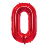 Ballon Aluminium Chiffre 0 Rouge 86 cm – Ballon Mylar Anniversaire