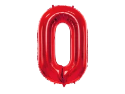 Ballon Aluminium Chiffre 0 Rouge 86 cm – Ballon Mylar Anniversaire
