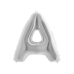 Ballon Aluminium lettre A Argent 102cm