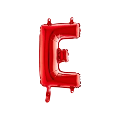 Ballon aluminium lettre E Rouge 36cm