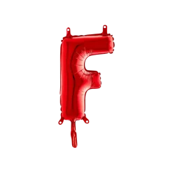 Ballon aluminium lettre F Rouge 36cm