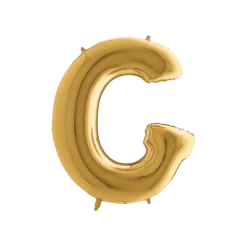 Ballon aluminium lettre G Or 102cm