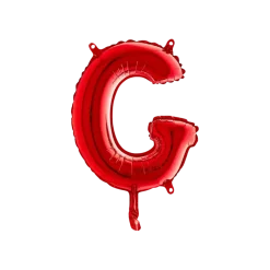 Ballon aluminium lettre G Rouge 36cm