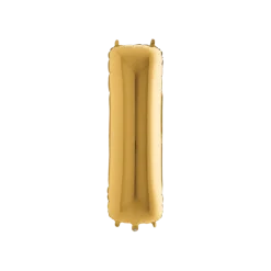 Ballon aluminium lettre I Or 102cm
