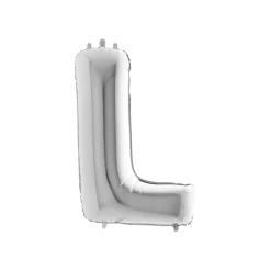 Ballon Aluminium lettre L Argent 102cm