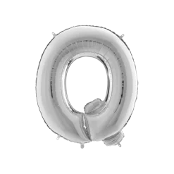 Ballon Aluminium lettre Q Argent 102cm