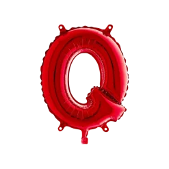 Ballon aluminium lettre Q Rouge 36cm
