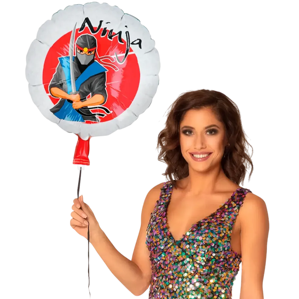 Ballon Aluminium Ninja – Décoration Anniversaire Garçon Thème Ninja