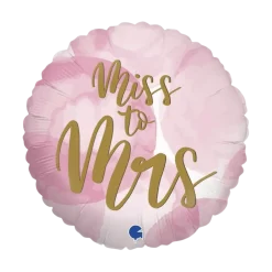 Ballon Bride to Be Or Effet Rose ø45cm