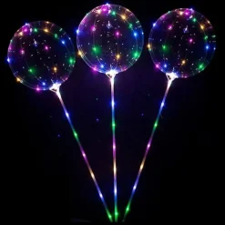 Ballon Bulle LED 40cm (Tige + Pied)