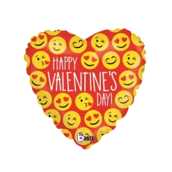 Ballon Coeur Happy Valentine's Day 45cm