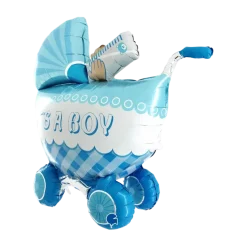 Ballon 3D Géant poussette "It's A Boy" 107cm