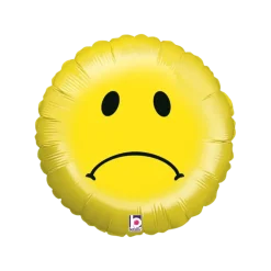 Ballon Emoji Jaune Smiley triste ø45cm