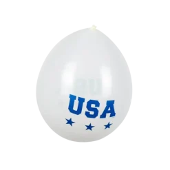 Ballon en Latex "USA" (lot de 6)