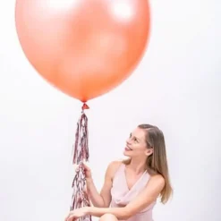 Ballon géant 100cm Or Rose Métallique