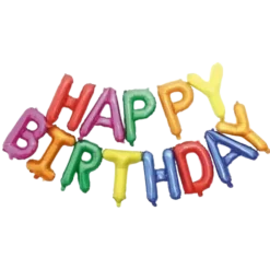 Ballon Géant Happy Birthday 340x35cm Multicolore
