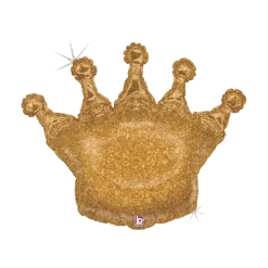 Ballon hélium Couronne Or 91cm