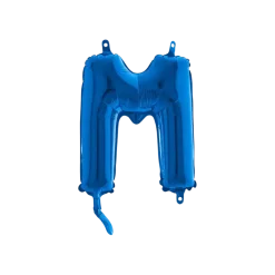 Ballon Lettre M Bleu - 35cm