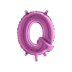 Ballon Lettre Q Rose - 35cm