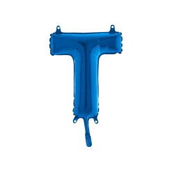 Ballon Lettre T Bleu - 35cm