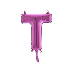 Ballon Lettre T Rose - 35cm