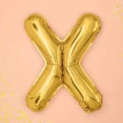 Ballon Lettre X Or - 35cm
