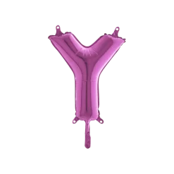 Ballon Lettre Y Rose - 35cm