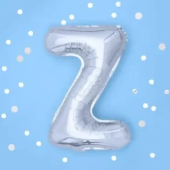 Ballon Lettre Z argent - 35cm