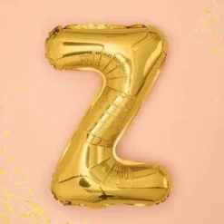 Ballon Lettre Z Or - 35cm