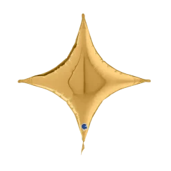 Ballon Métallique Croix Or 76cm