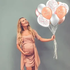 Ballons "Mon petit Bébé" Rose - lot de 6 - 30CM